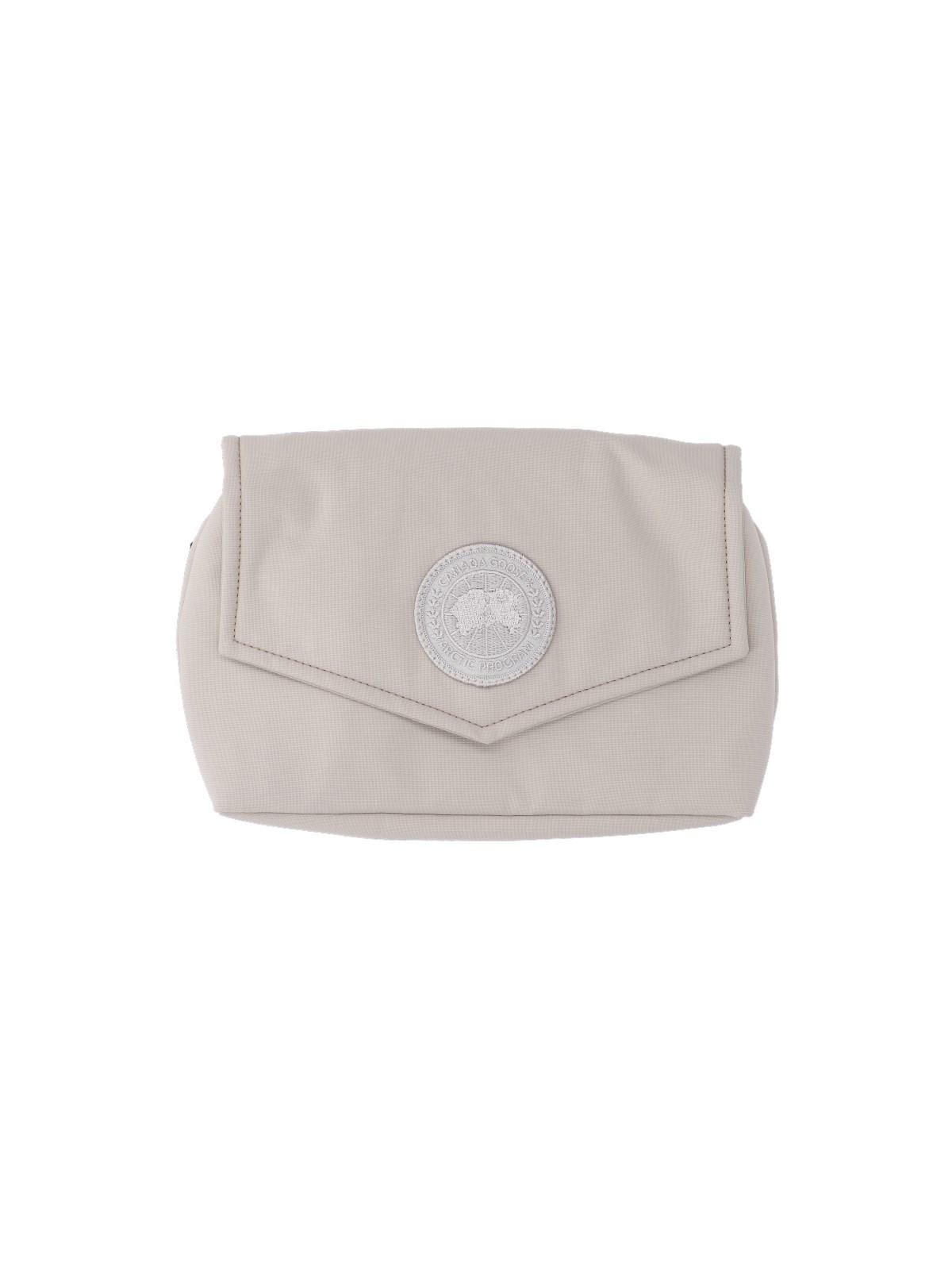 Shop Canada Goose Logo Mini Fanny Pack In Grigio