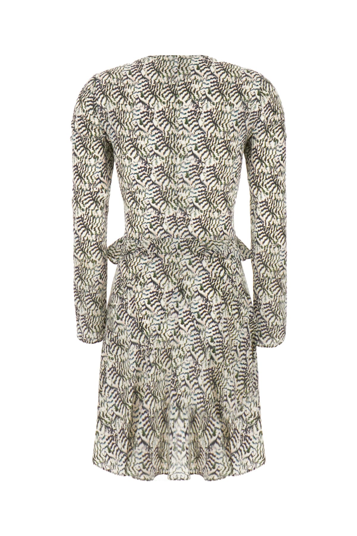 Shop Isabel Marant Printed Stretch Silk Dress In 23ec