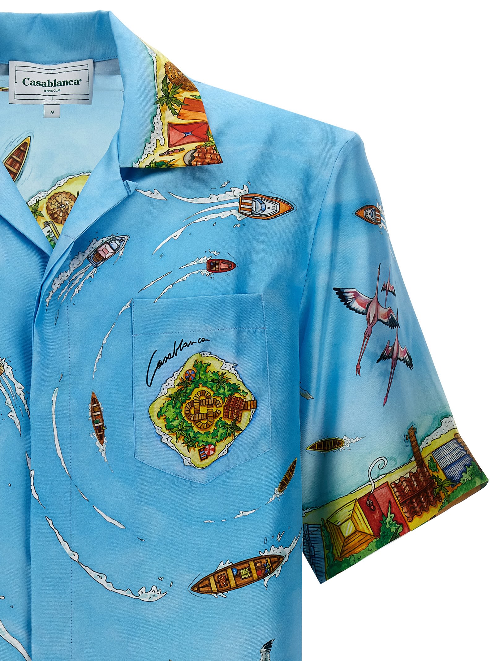 Shop Casablanca Maison Sur Piloti Shirt In Multicolor