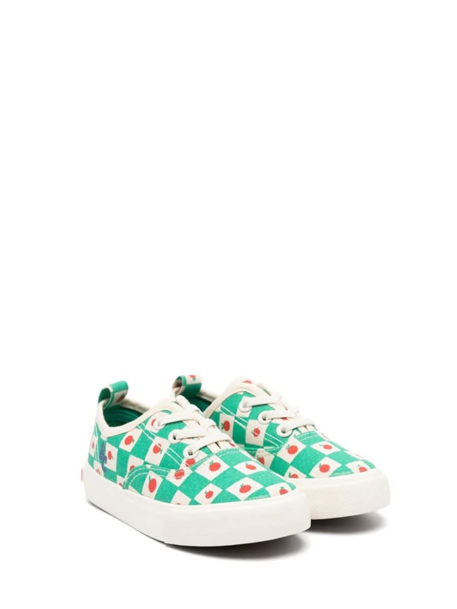 Bobo Choses Tomato-print Checked Sneakers In White