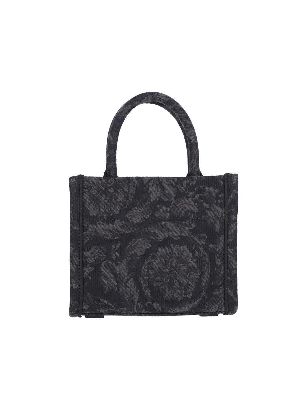 Shop Versace Mini Bag Athena Barocco In Black