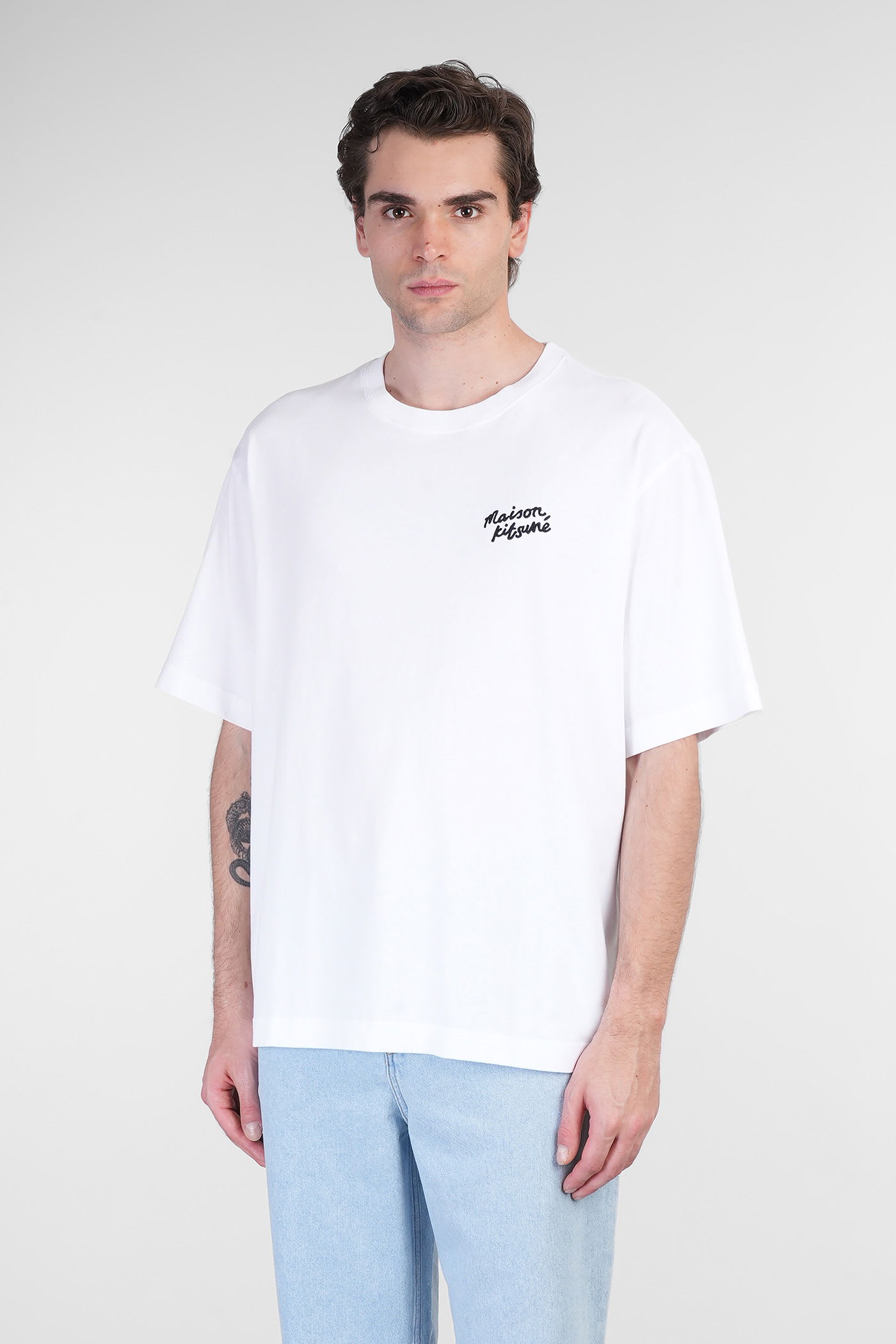 Maison Kitsuné T-shirt In White Cotton