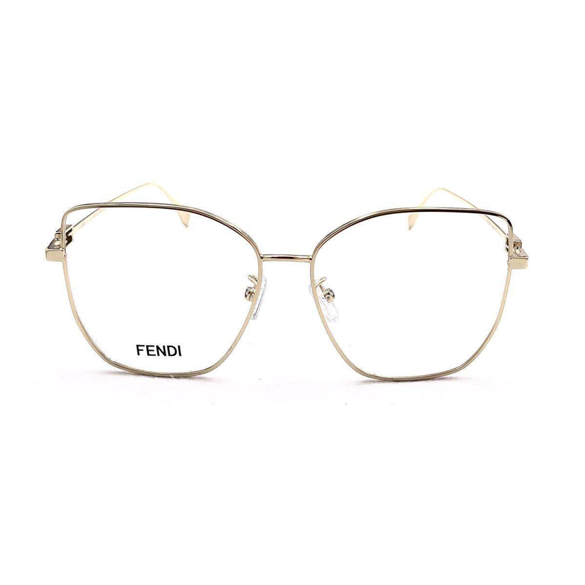 Fendi Butterfly Frame Glasses In Shiny Endura Gold
