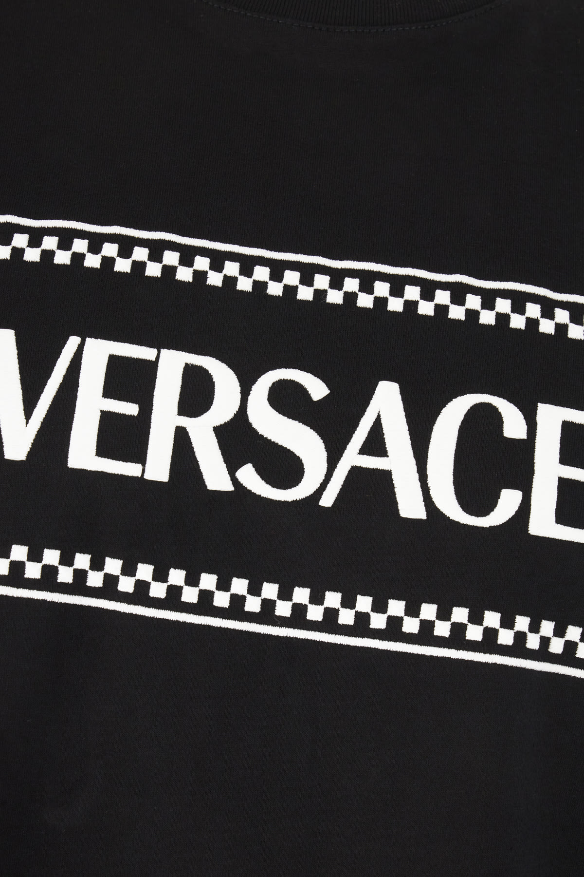 Shop Versace Black Cotton T-shirt