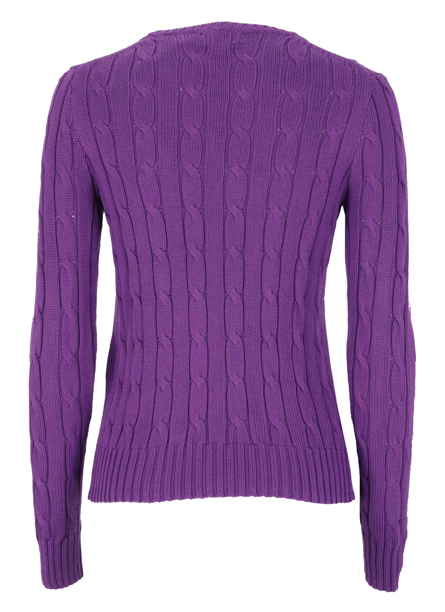 Shop Ralph Lauren Sweater With Pony In Purple