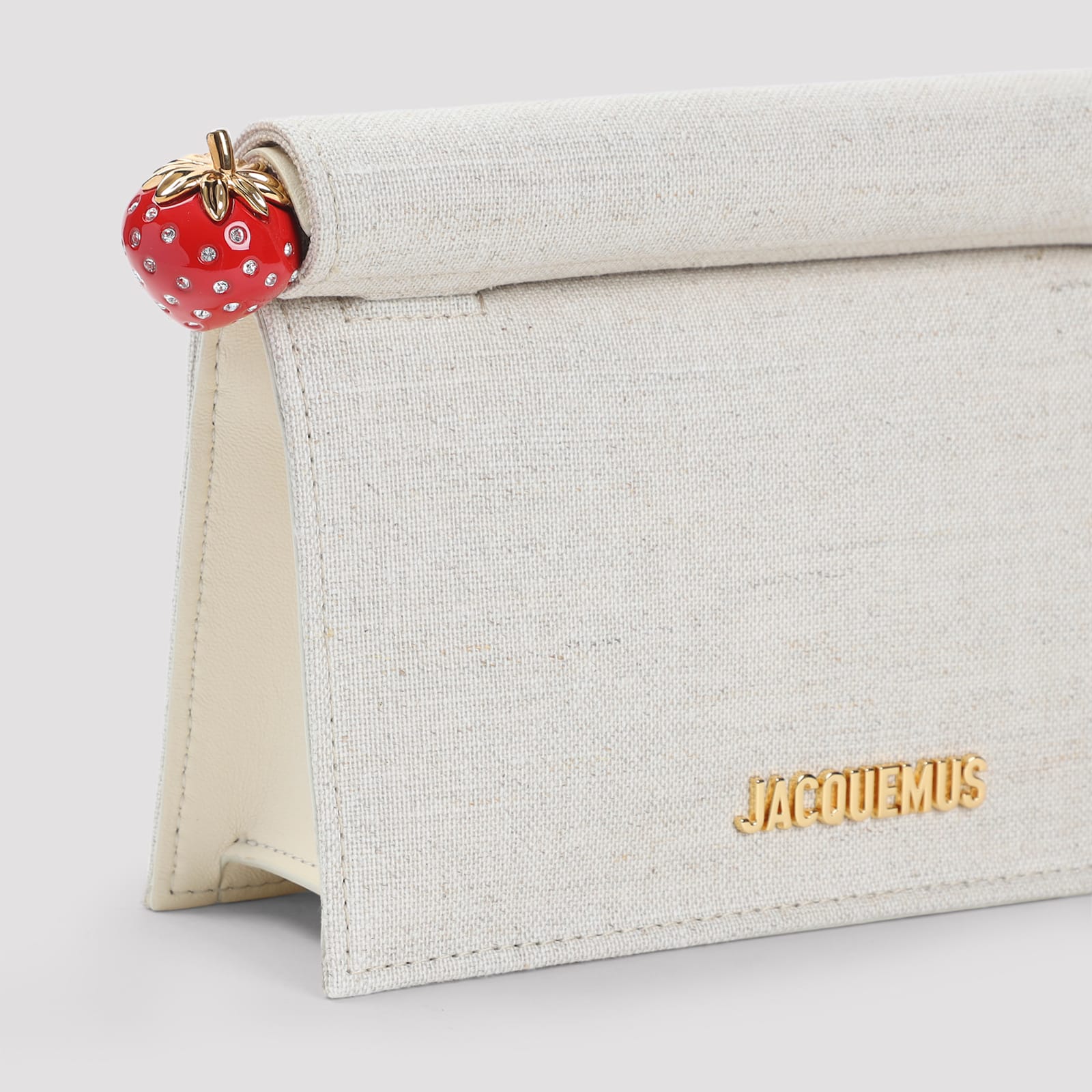 Jacquemus La Petite Pochette Rond C In Gray
