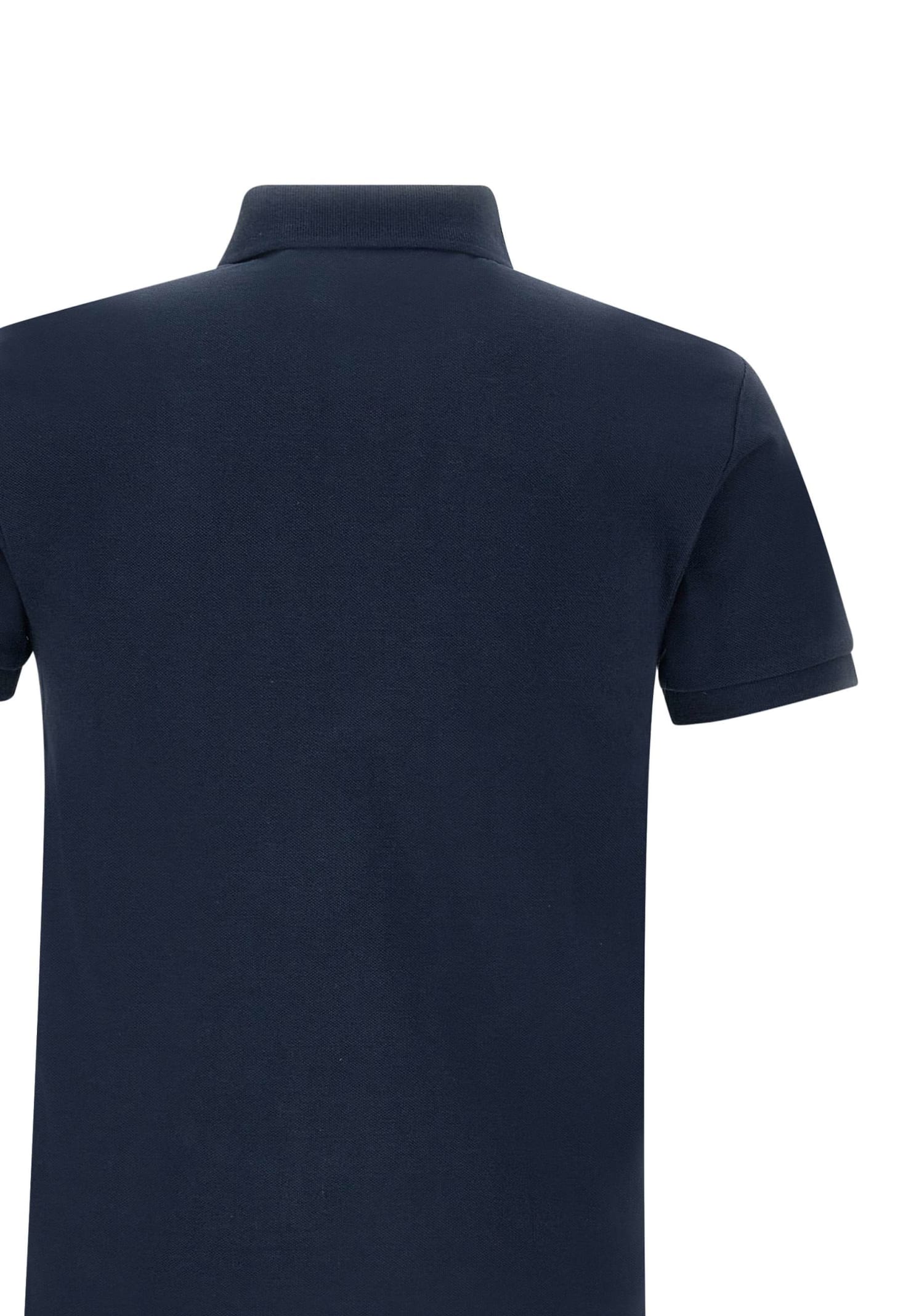 Shop Polo Ralph Lauren Core Replen Cotton Piqué Polo Shirt In Blue