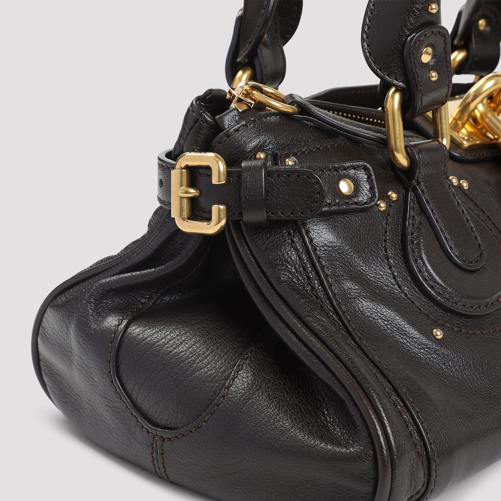 Chloé Dark Brown Paddington Shoulder Bag