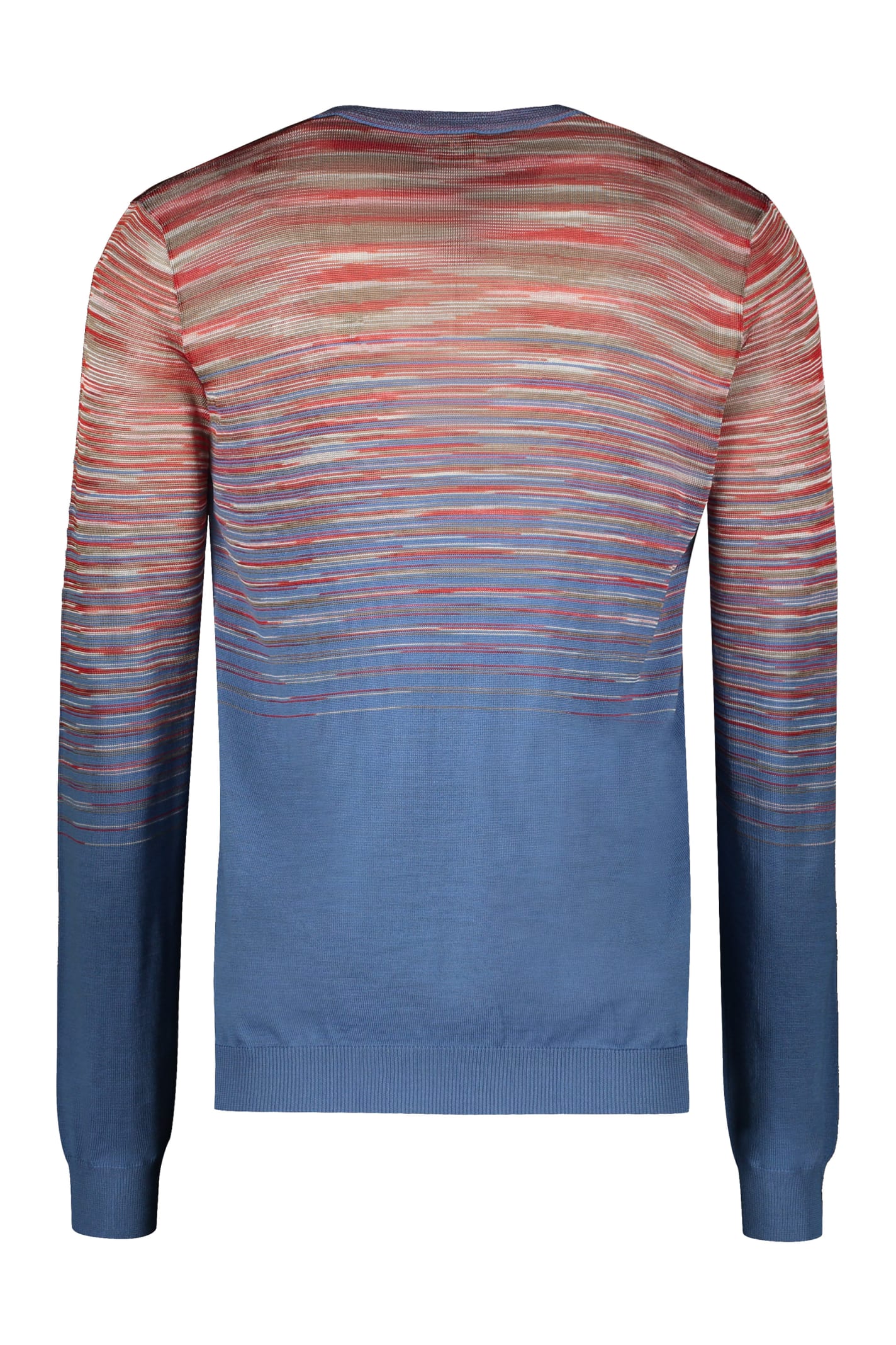 Shop Missoni Wool V-neck Sweater In Multicolor