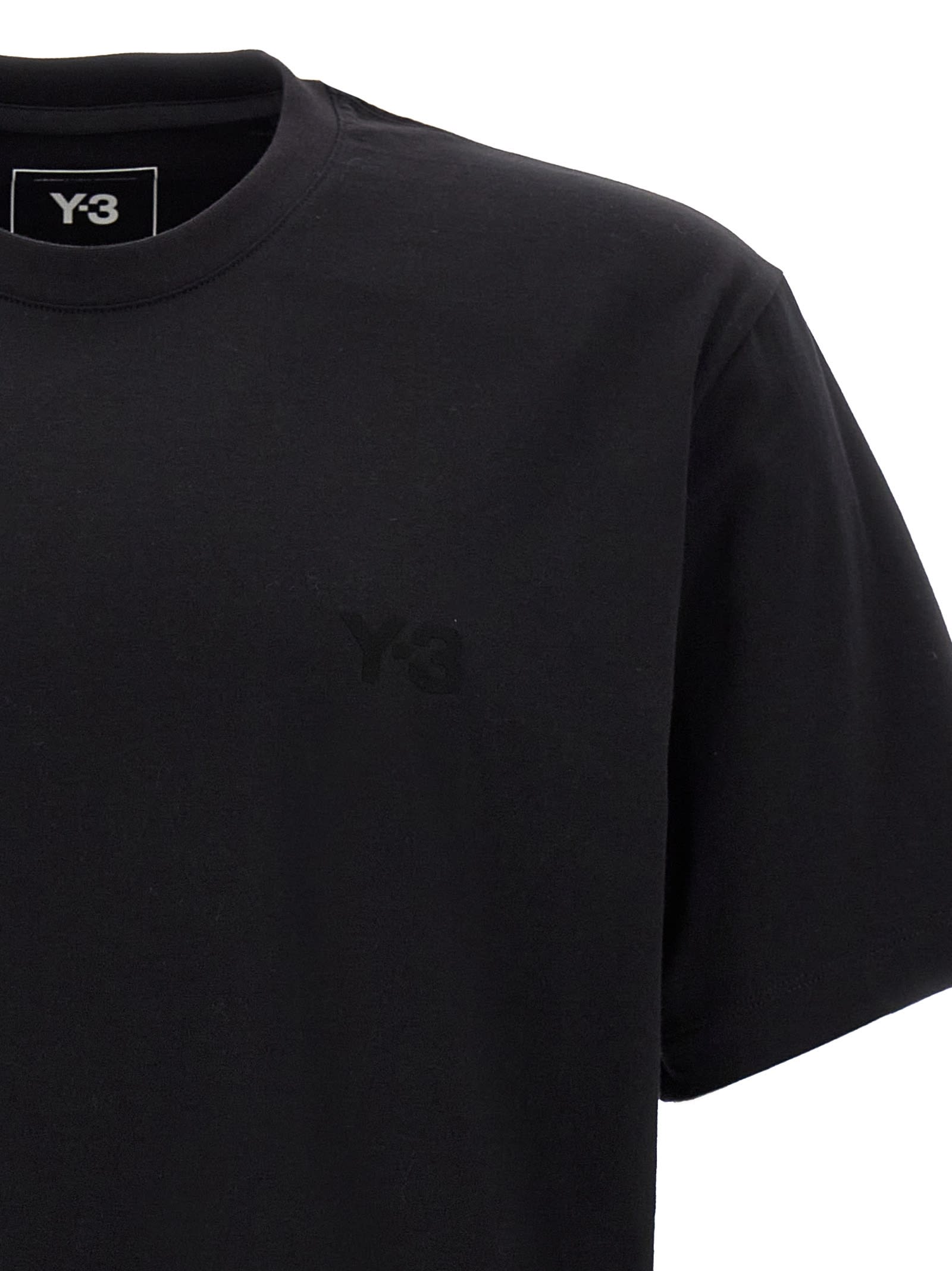 Y-3 Y 3 Logo Print T Shirt In Black
