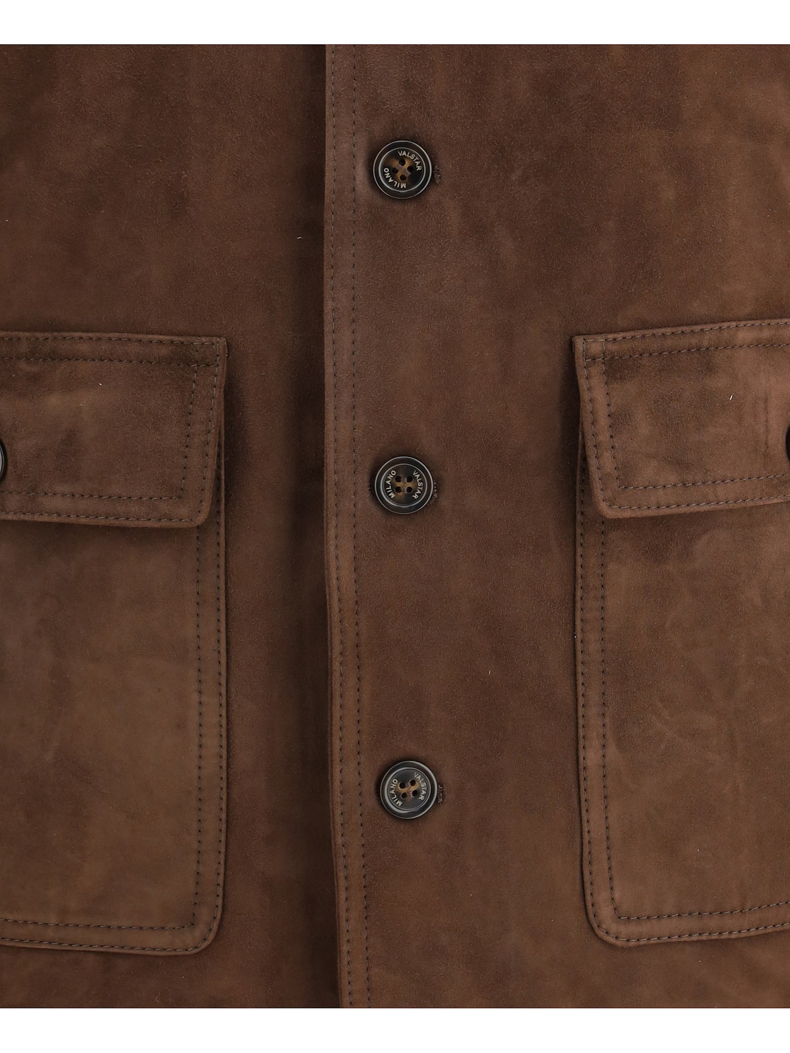 Valstar Ino Padded Calfskin Jacket In Brown