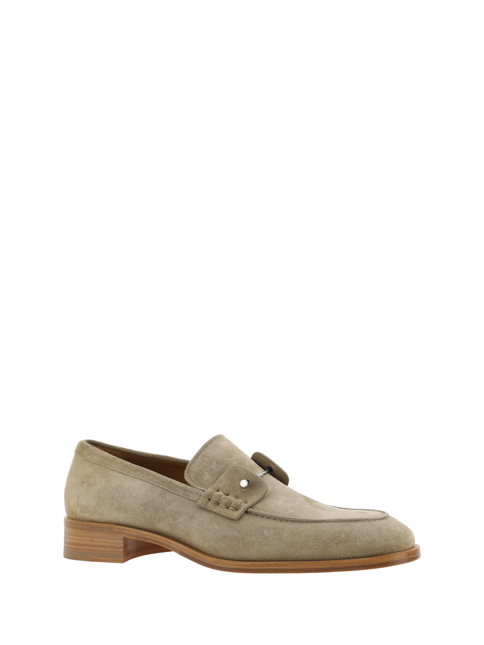 Shop Christian Louboutin Chambelimoc Loafers In Saharienne