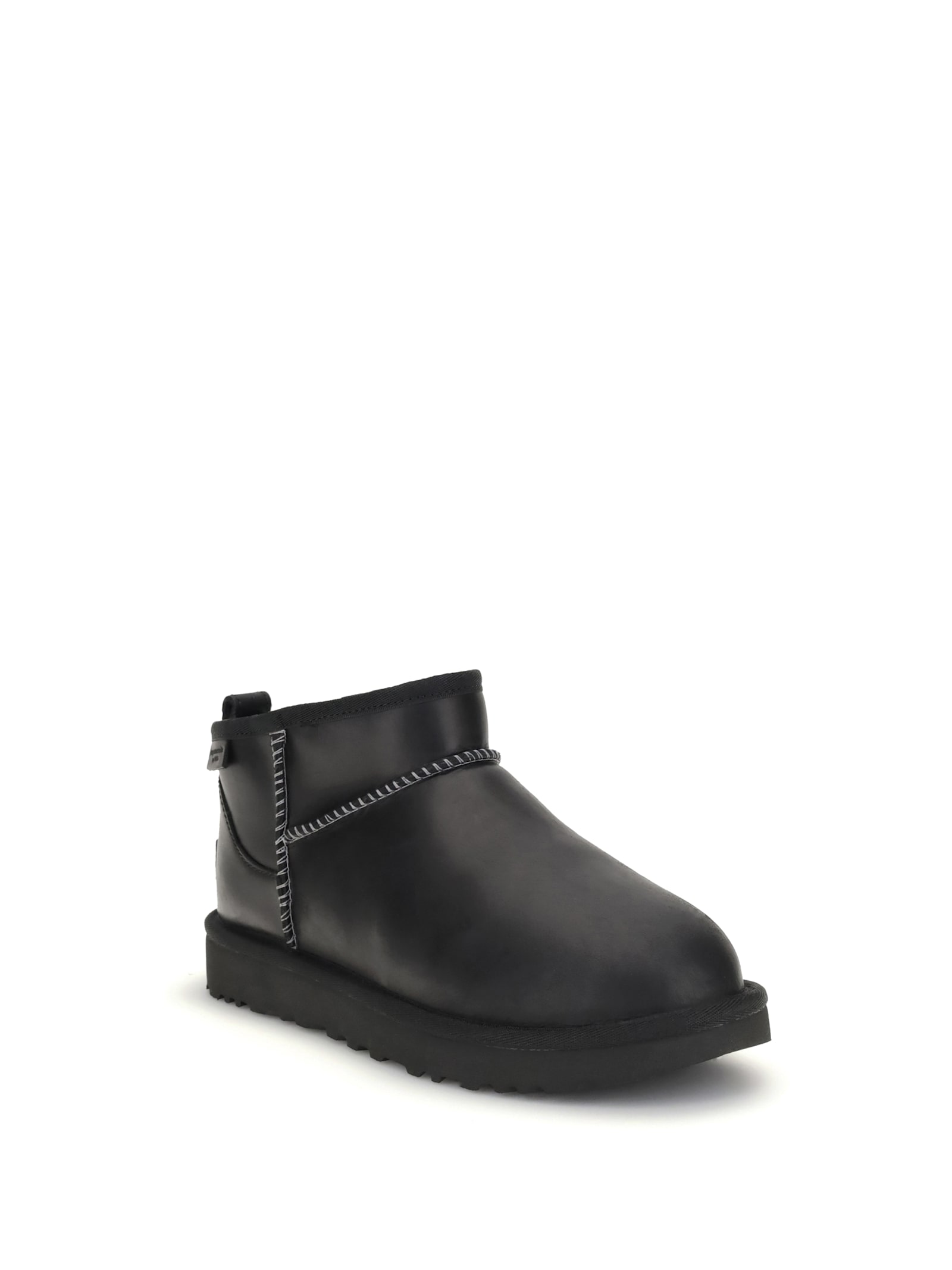 Ugg Classic Ultra Mini Ankle Boots In Black