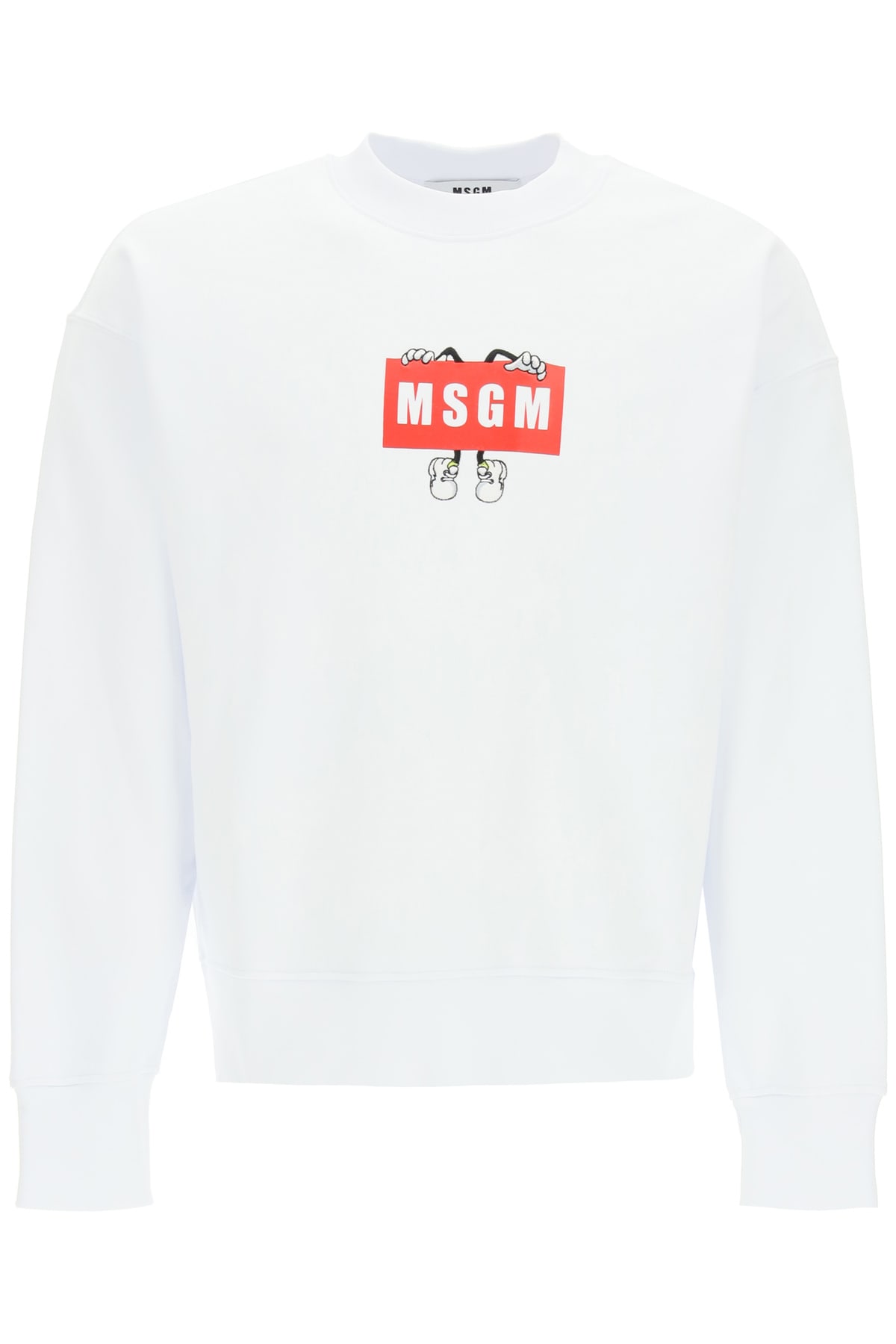 MSGM Comics Logo Crew Neck Sweatshirt
