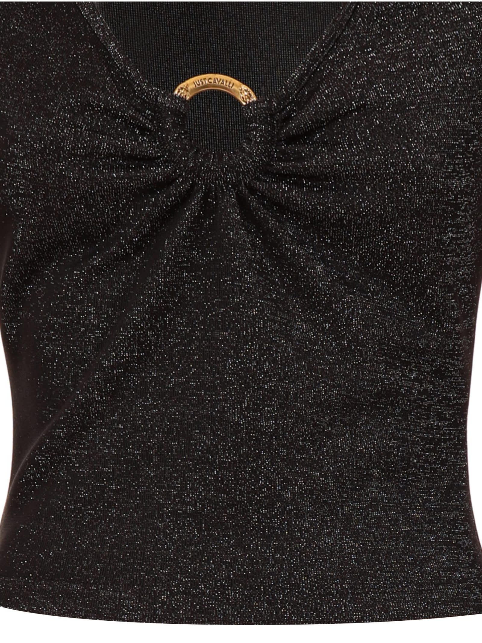Roberto Cavalli Just Cavalli Top With Long Sleeves In Black
