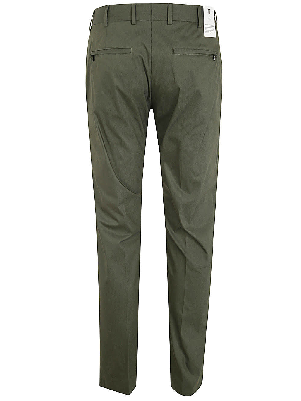 Shop Pt01 Techno Cotton Stretch Cover Epsilon Pants In Green