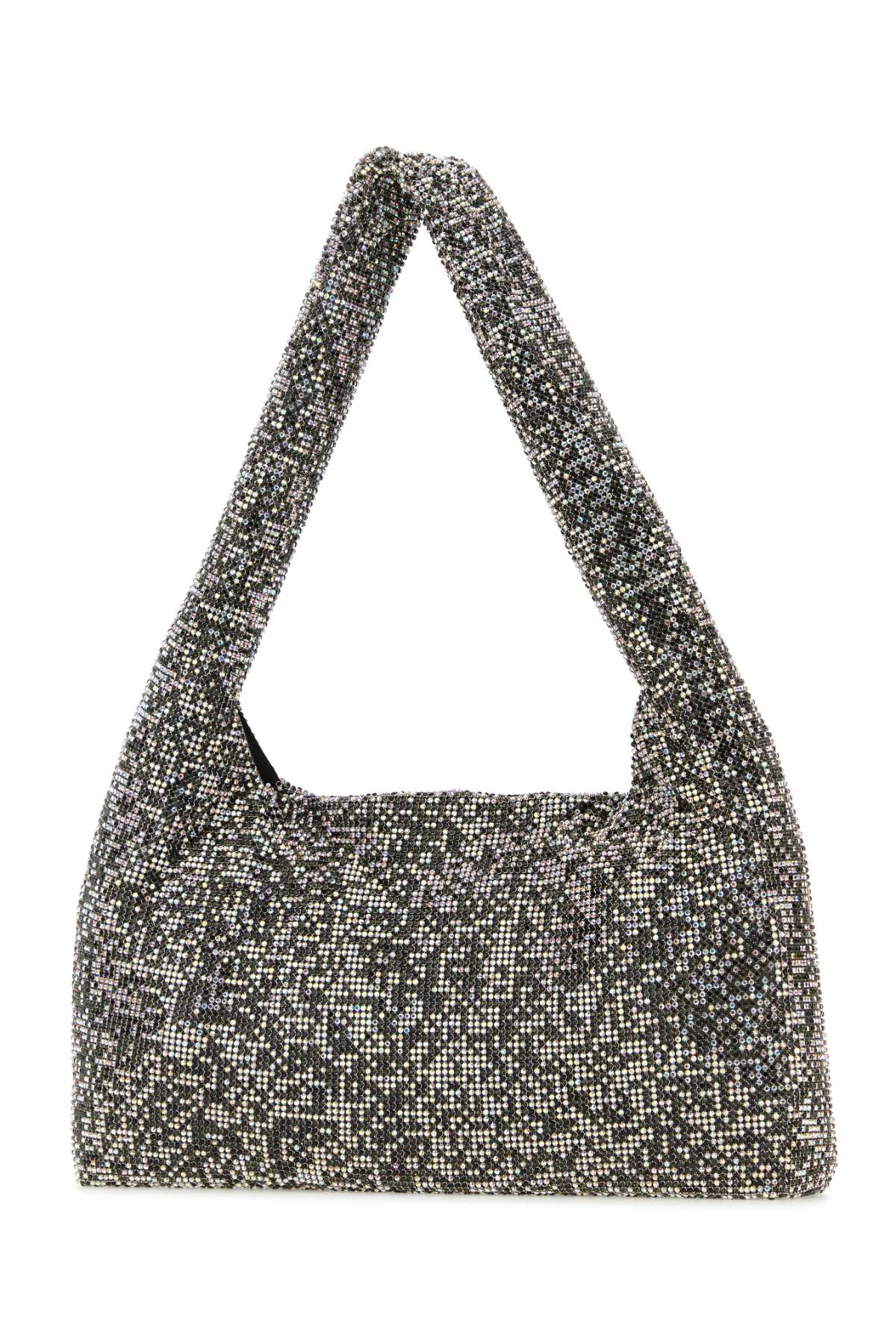 Shop Kara Black Rhinestones Handbag In Blackpixel