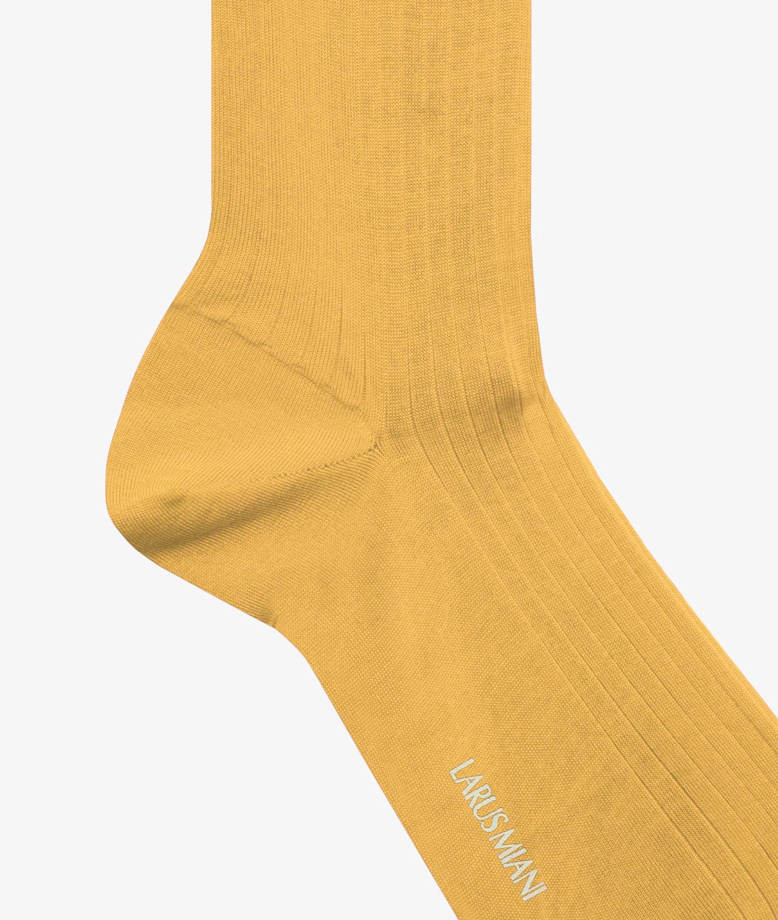 Larusmiani Ribbed Socks Socks In Yellow
