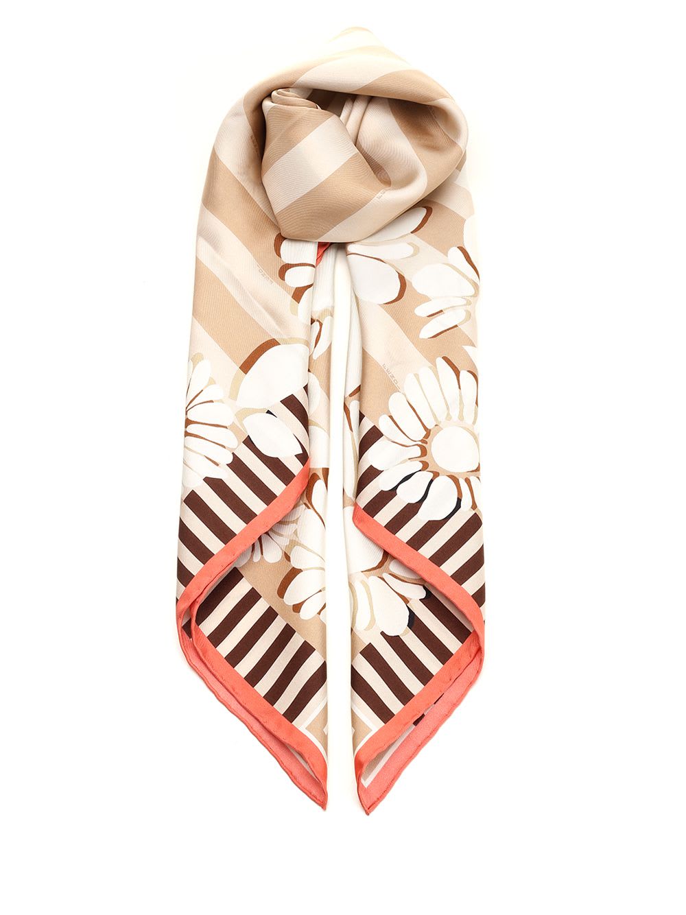 Silk Foulard Peekaboo Print