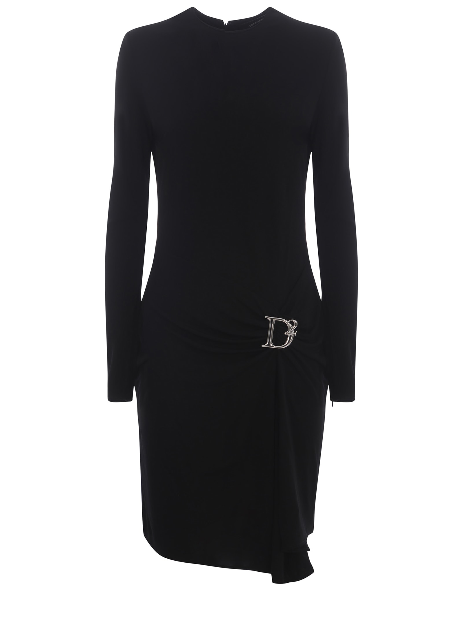 Dsquared2 Dress  D2 Made Of Viscose In Black