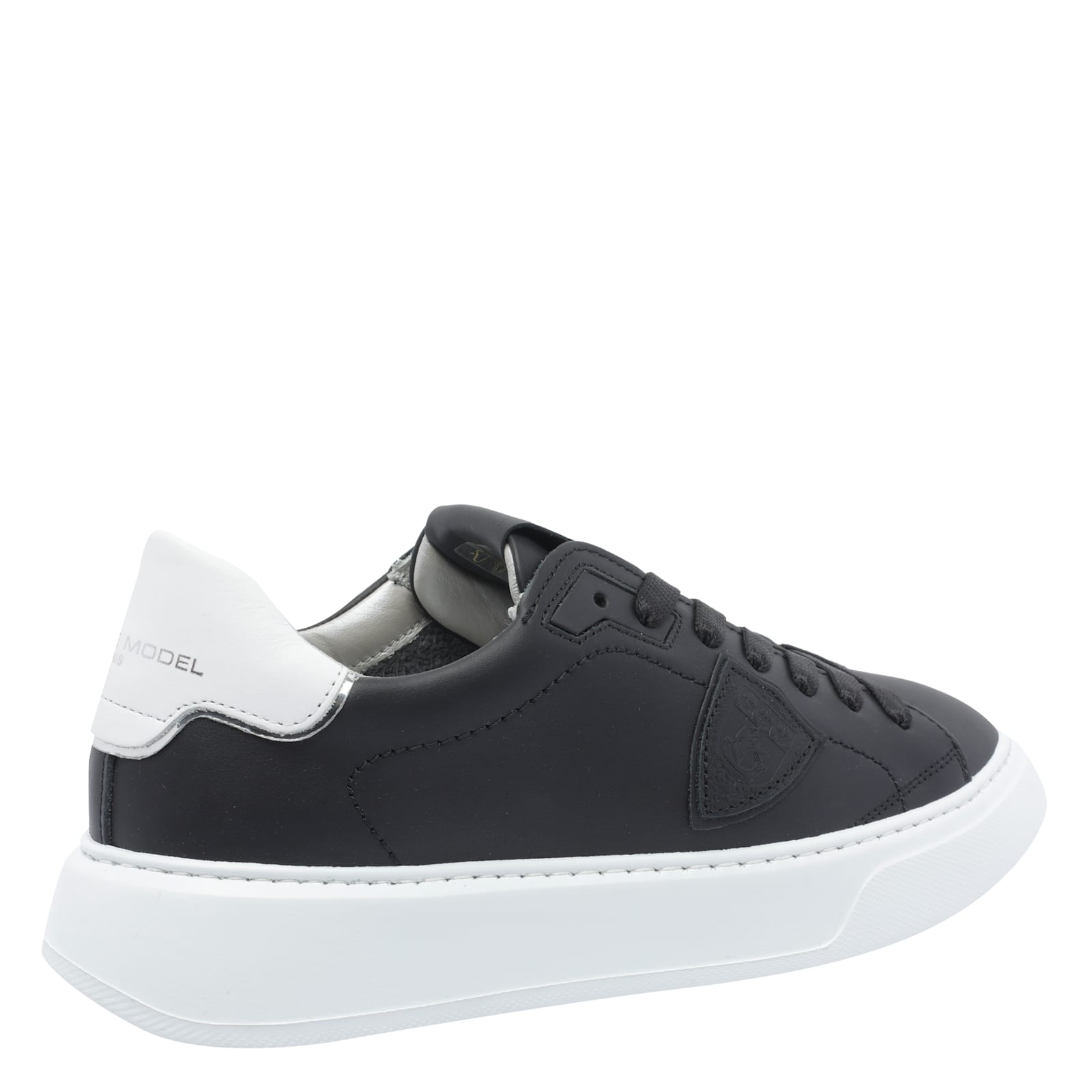 Philippe Model Temple Veau Laced Sneakers In Black