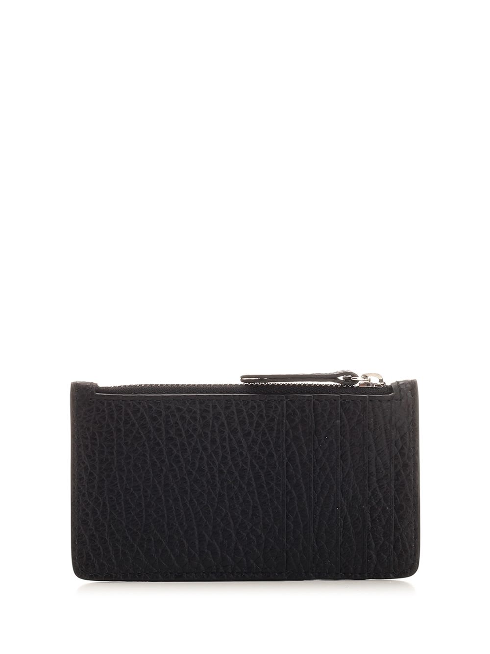 Shop Maison Margiela Four Stitches Card Holder In Black