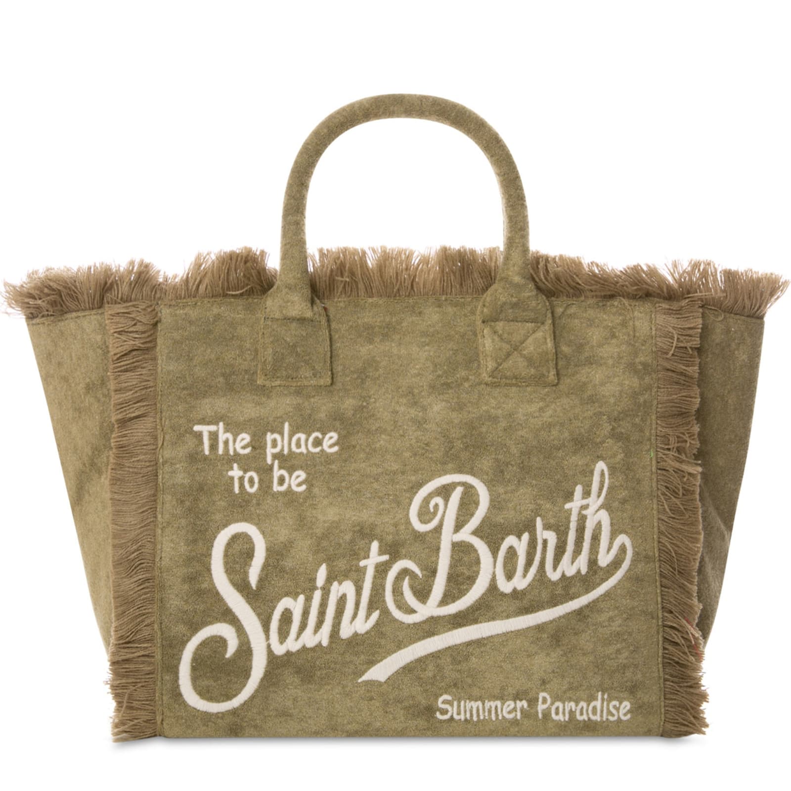 Mc2 Saint Barth Vanity Military Green Terry Shoulder Bag