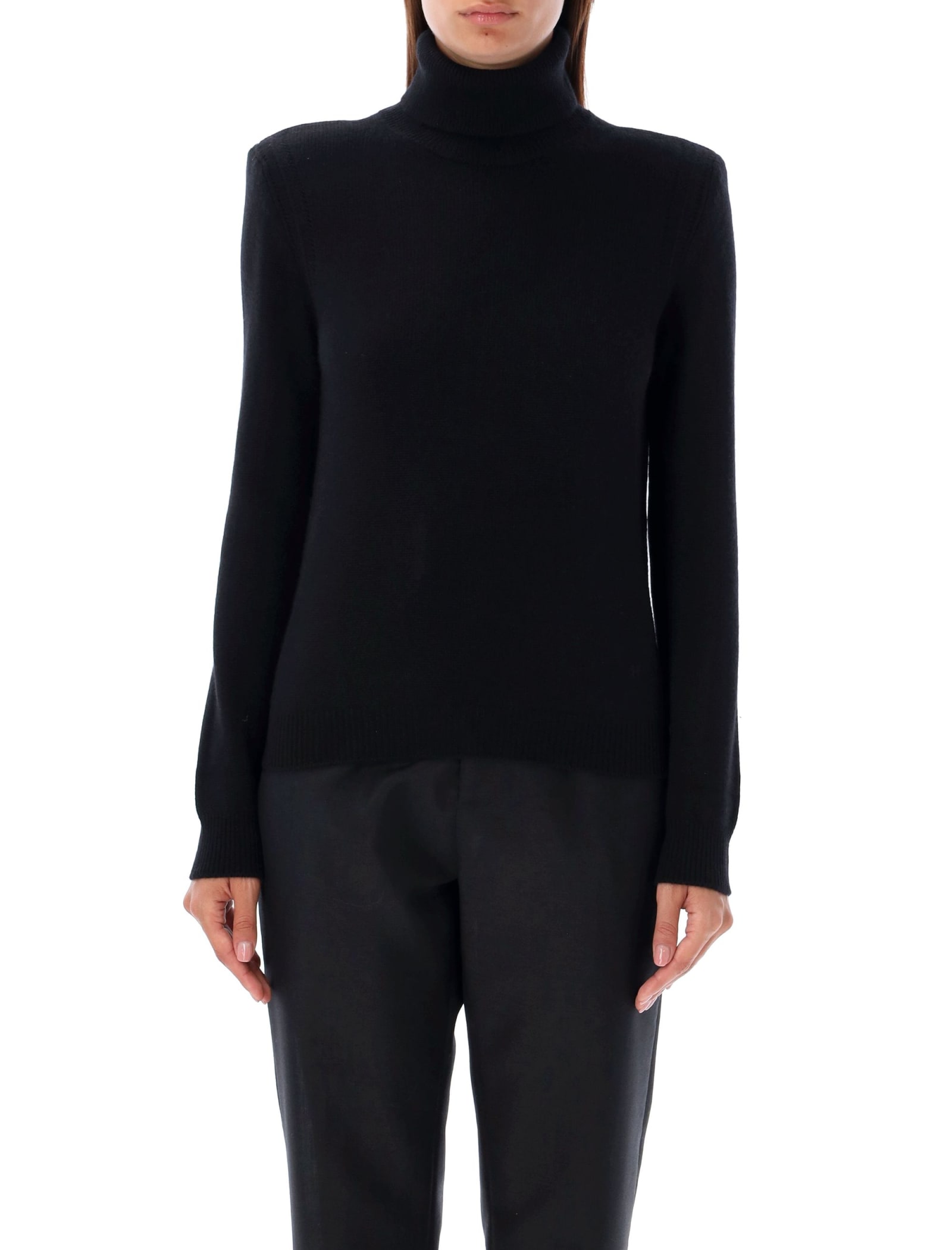 Shop Tom Ford High Neck Knitwear In Black