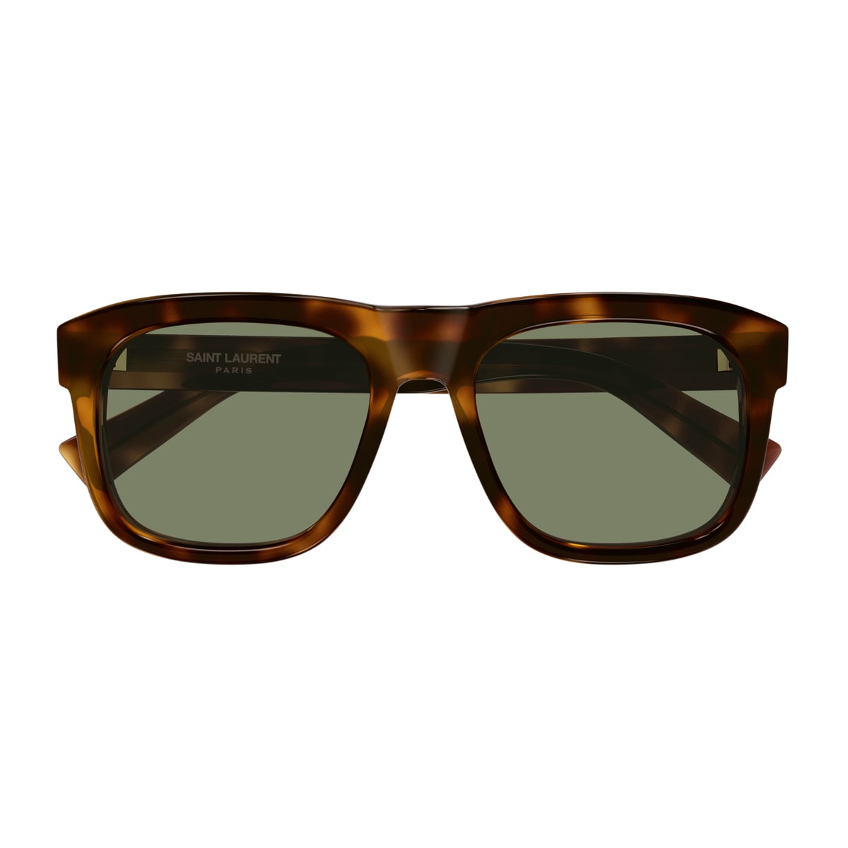 Saint Laurent Sl 558 Sl Logo 011 Havana Green Sunglasses
