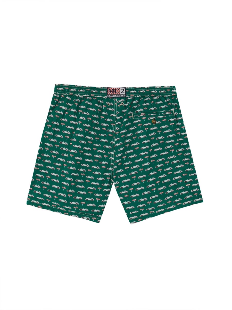 Mc2 Saint Barth Boxer Swimsuit In Green