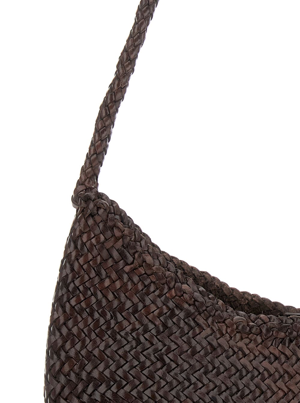 Dragon Diffusion Nova Luna 3mm Mini Moon Shape Hobo 27x18x4 Cm Shoulder Bags Brown In Brown