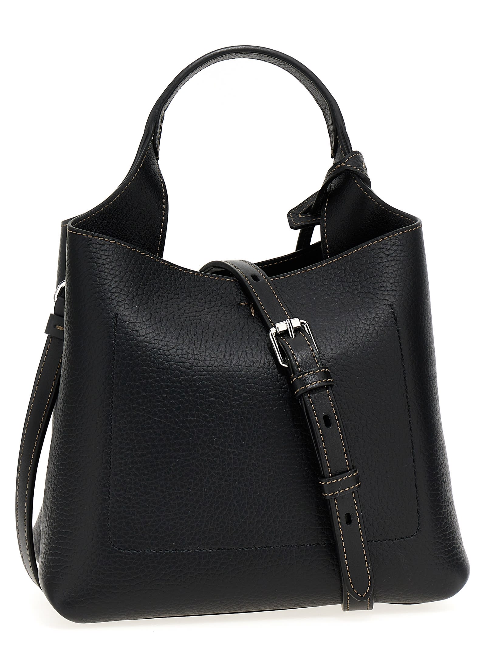 Shop Tod's T Timeless Handbag In Black