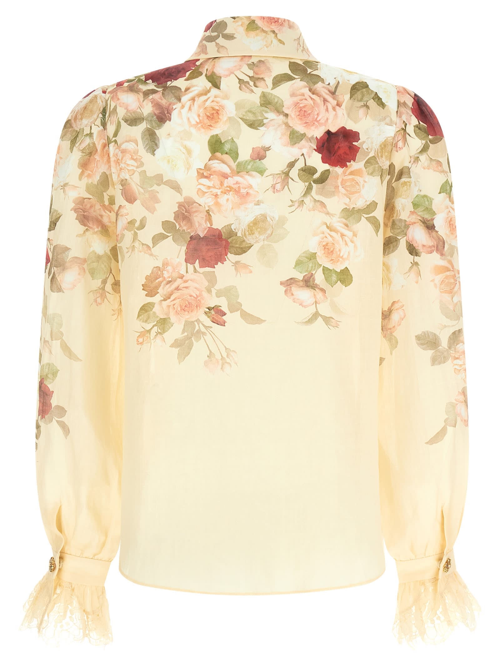 Zimmermann Hypnotic Tux Shirt And Blouse Pink In Multi