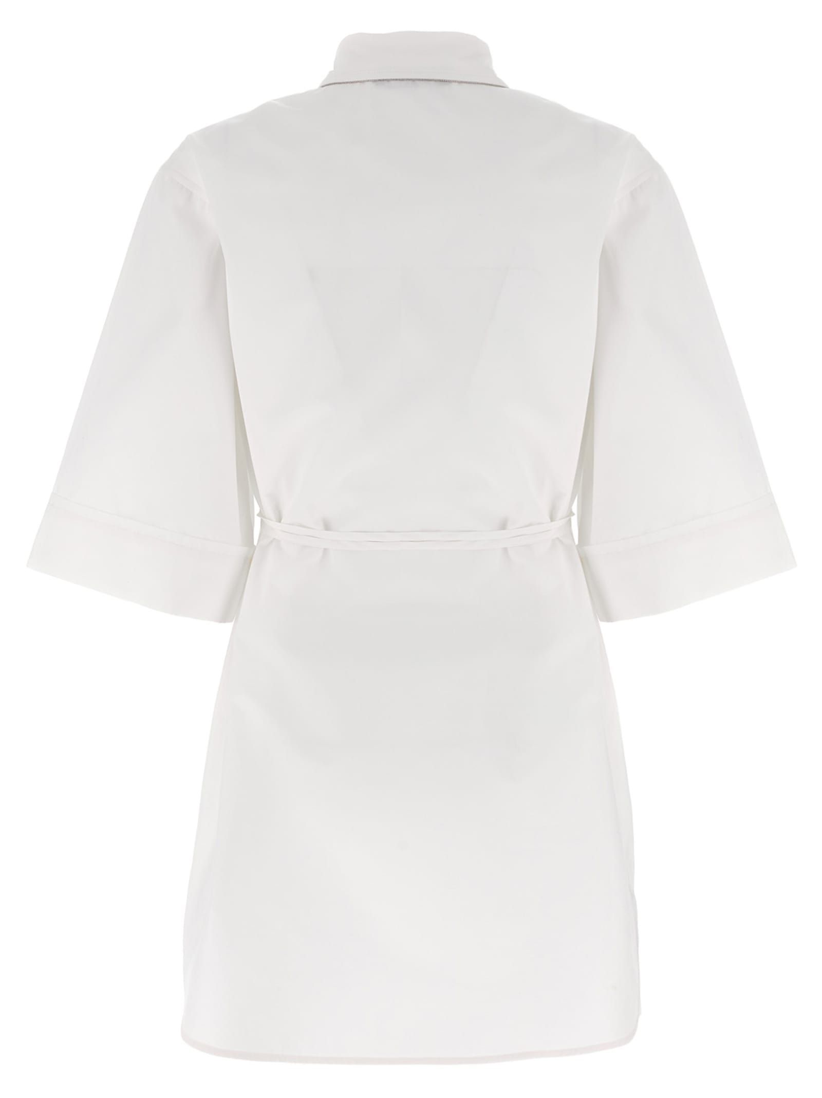 Shop Fabiana Filippi Diamond Thread Tunic In White