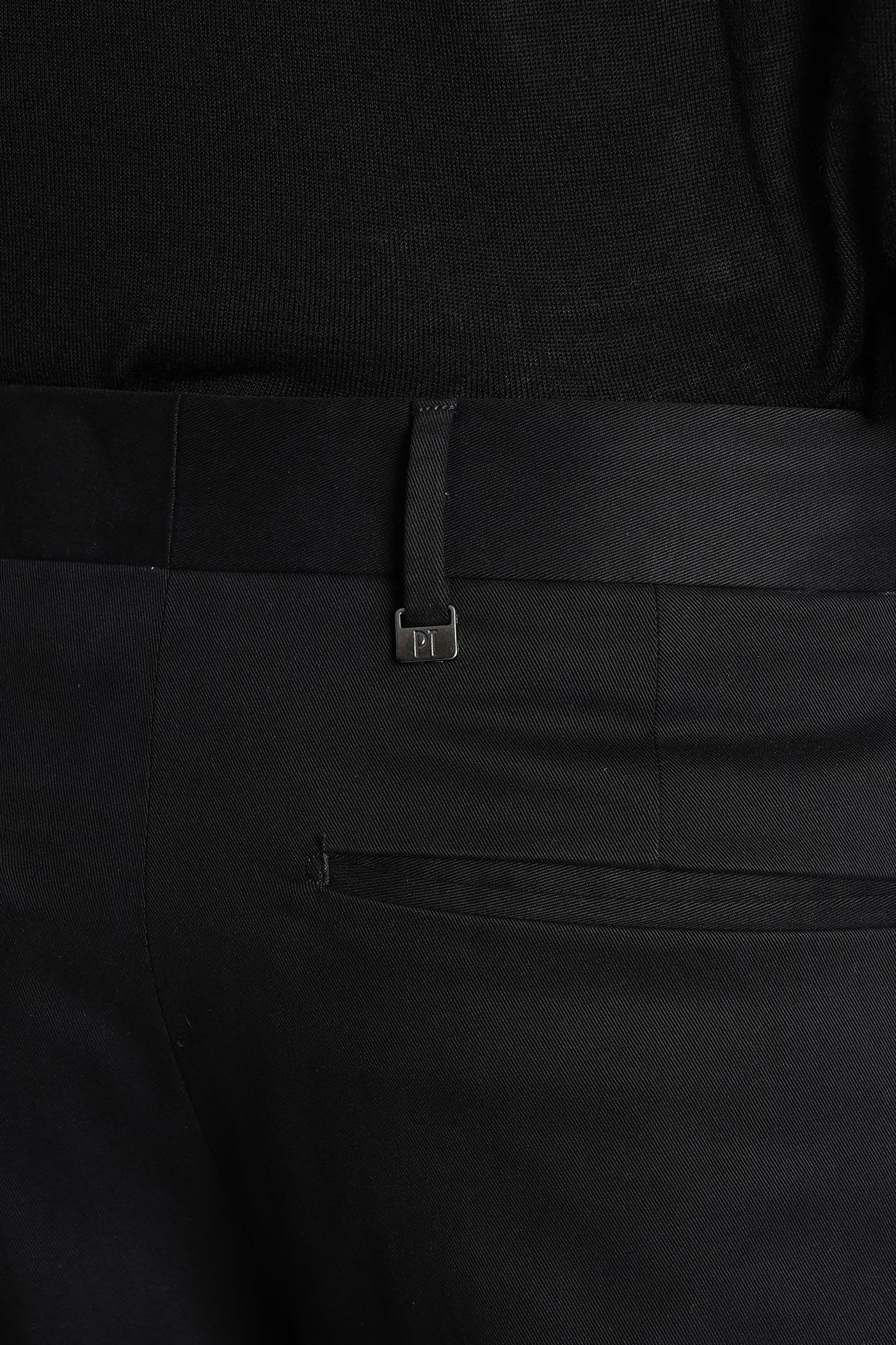 Pt Torino Sd75 Pants In Blue Cotton In Black
