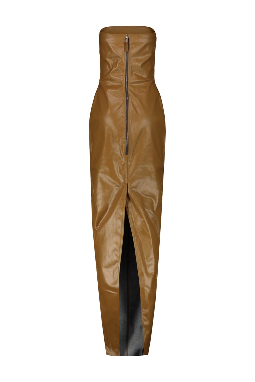 Rick Owens Bustier Gown In Honey