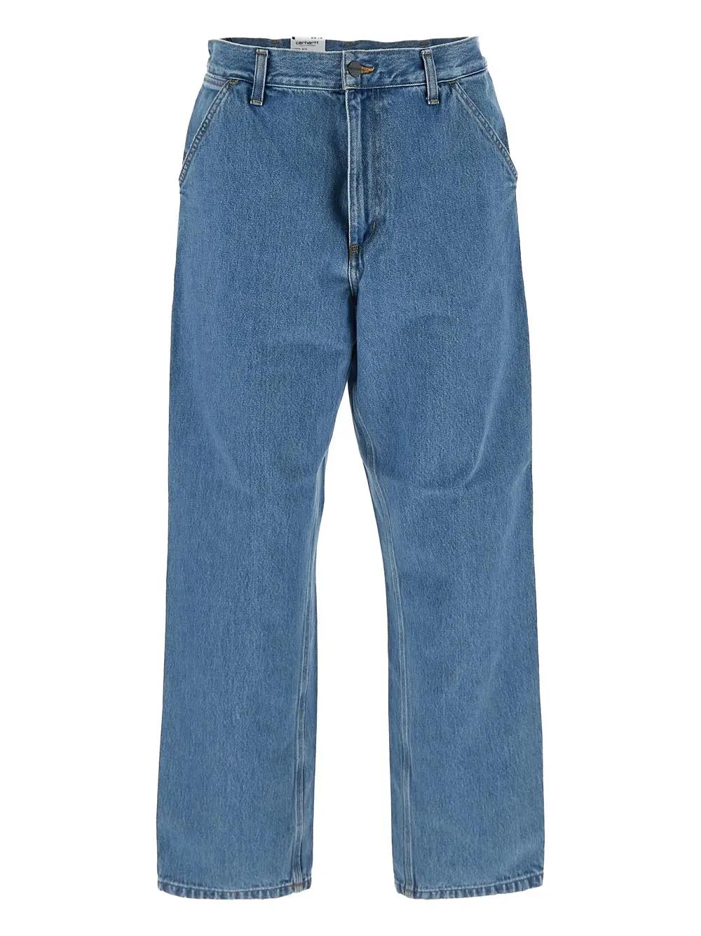 Shop Carhartt Single Knee Pants In Blue