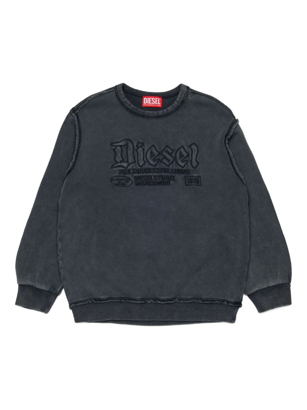 Diesel Kids S-boxt Sweatshirt In Gray