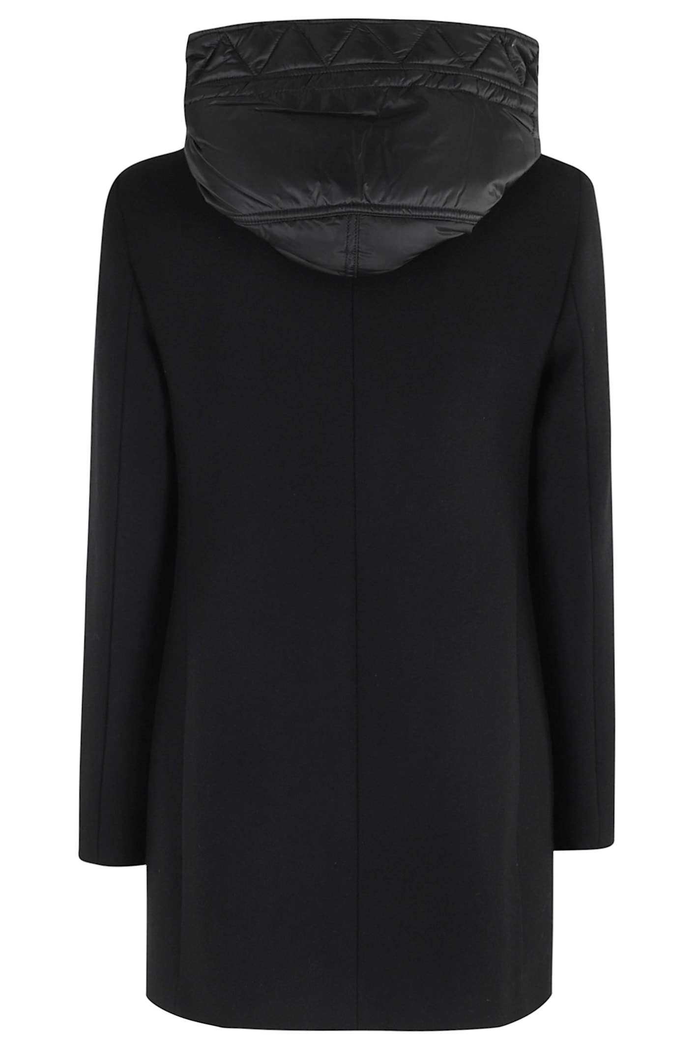 Fay Toggle Coat In Wool Cloth In Black
