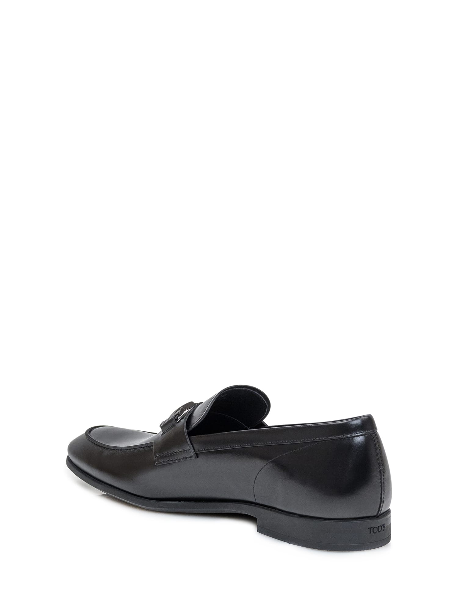 Shop Tod's T Loafers In Nero