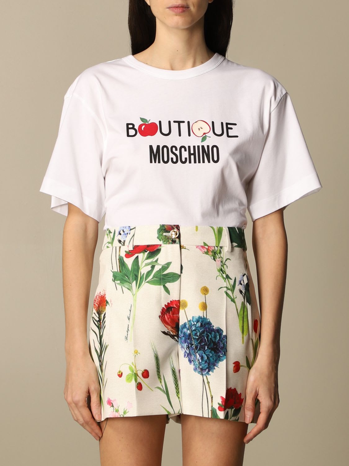 Boutique Moschino T-shirt Boutique Moschino T-shirt In Cotton With Logo