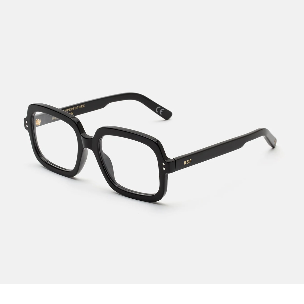 Shop Retrosuperfuture Numero 103 Black Black Glasses In Nero