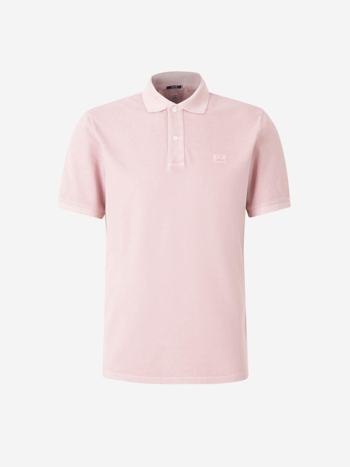 C. P. Company Logo Embroidered Polo Shirt