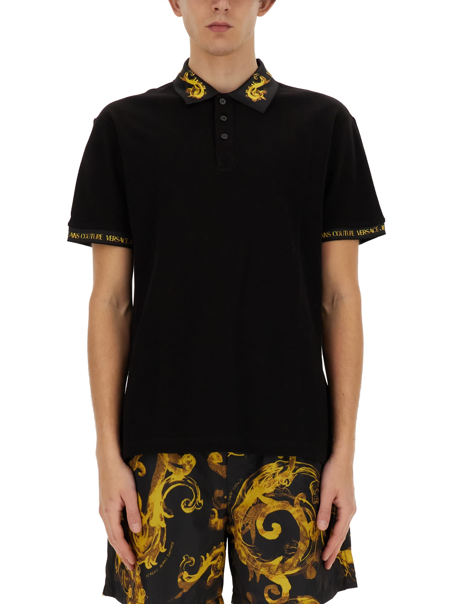 VERSACE JEANS COUTURE POLO WITH LOGO