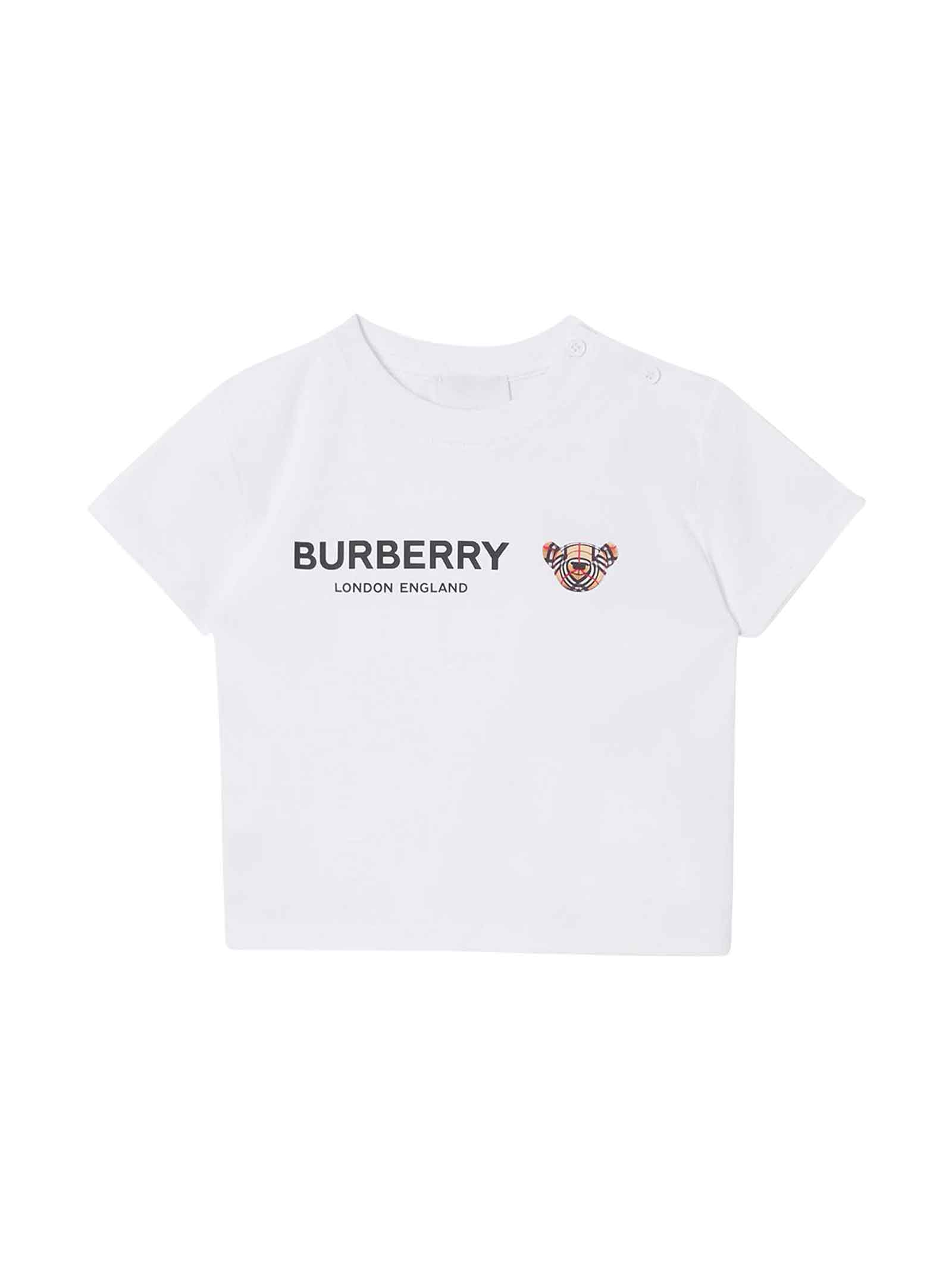 Burberry White Unisex T-shirt