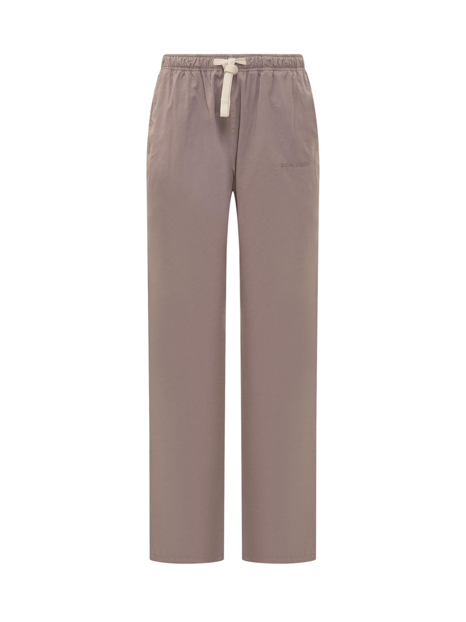 Shop Palm Angels Travel Pants With Logo In Lilac