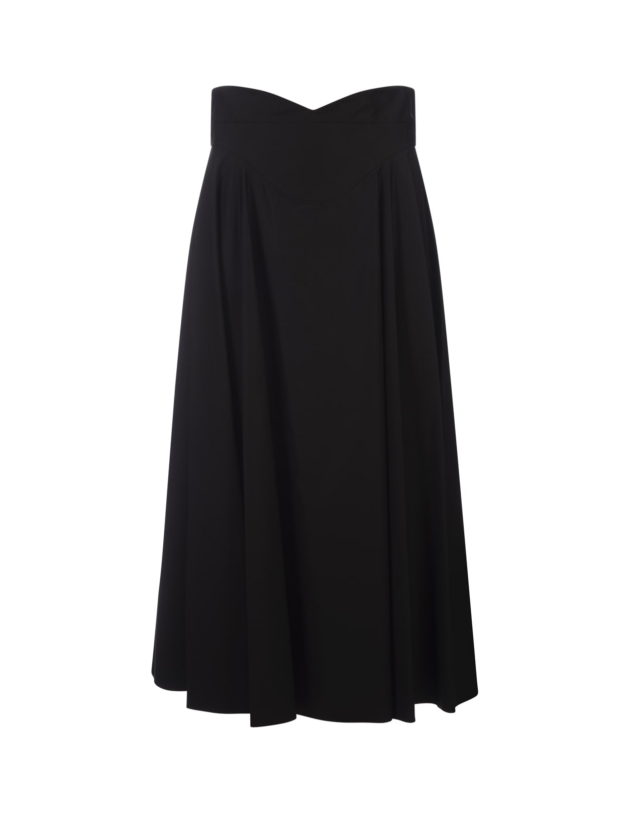 Alexander McQueen Corset Midi Skirt In Black