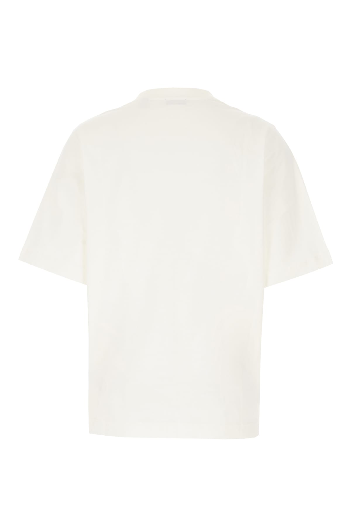 Shop Burberry White Cotton T-shirt