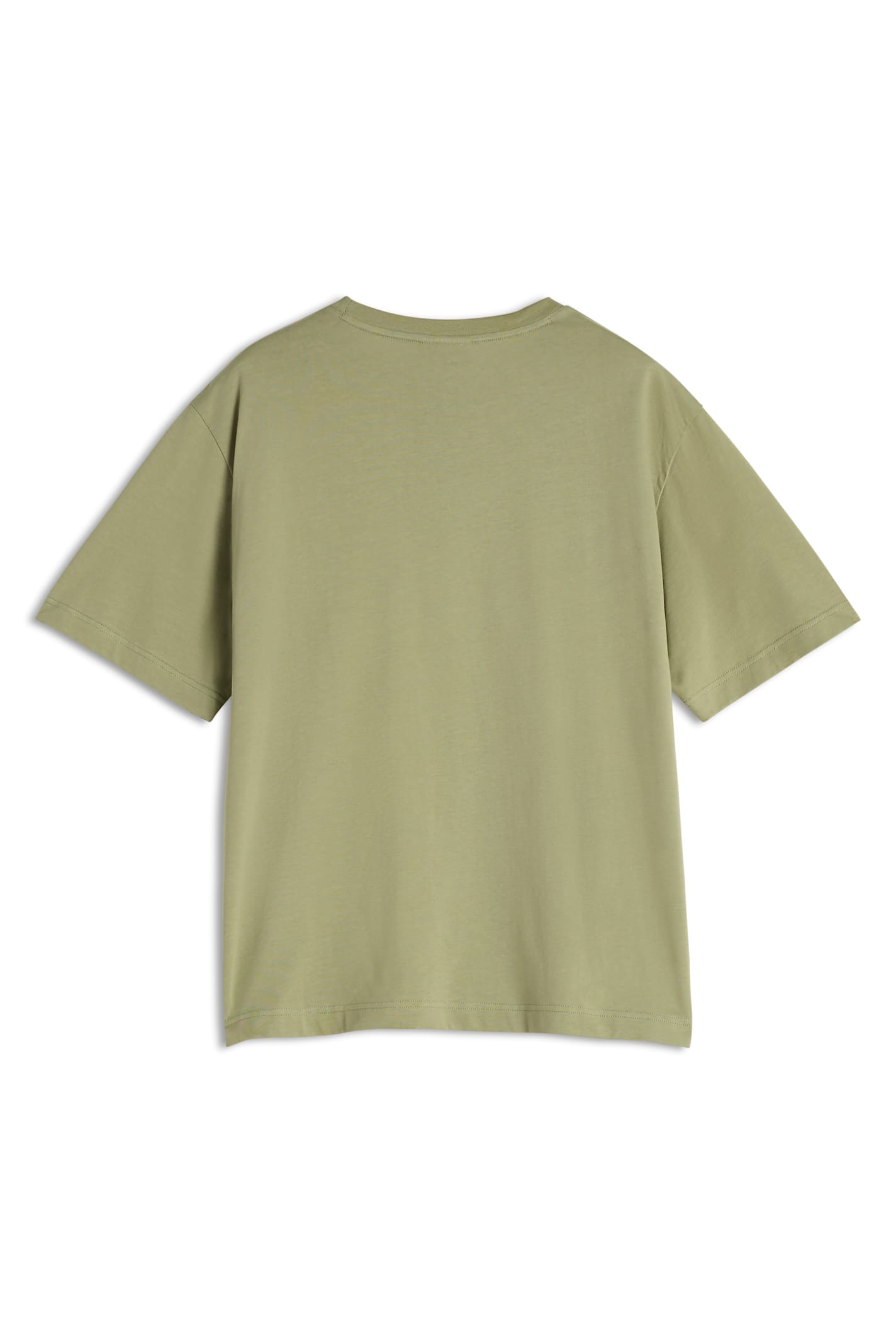 Maison Kitsuné Green Embossed Profile Fox Oversize T-shirt In Turf Green