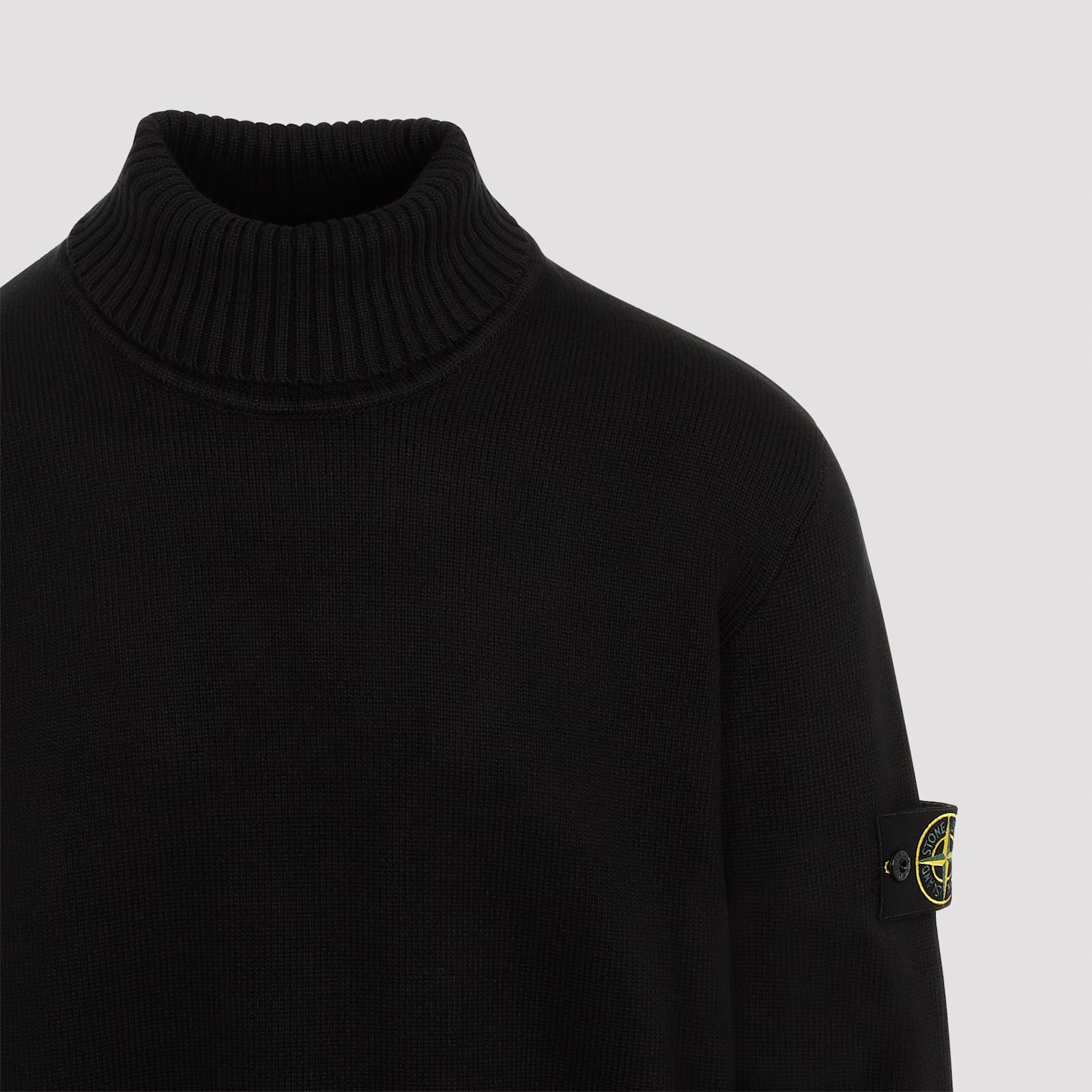 Shop Stone Island Cotton Pullover In Black